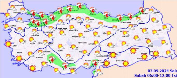 Meteoroloji saat verip 13 ili uyardı! Gök gürleyecek, sağanak vuracak - Resim: 22